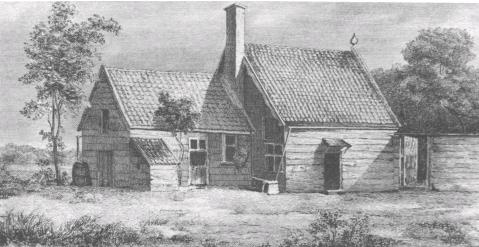 Вид домика в Саардаме, в котором жил Петр I в августе 1697 года  